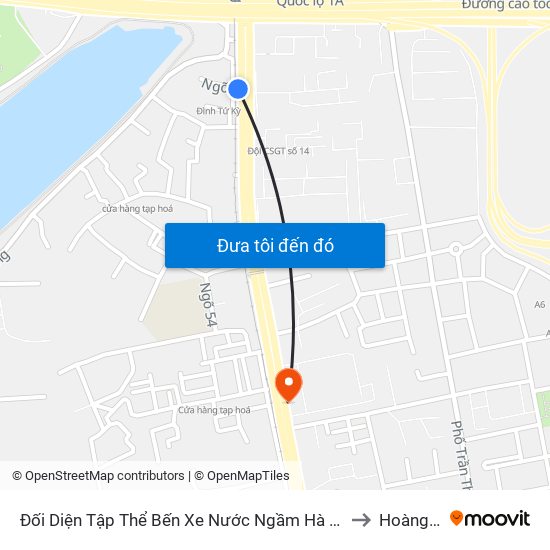 Đối Diện Tập Thể Bến Xe Nước Ngầm Hà Nội - Ngọc Hồi to Hoàng Liệt map