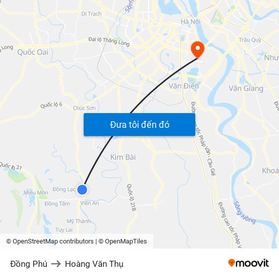 Đồng Phú to Hoàng Văn Thụ map