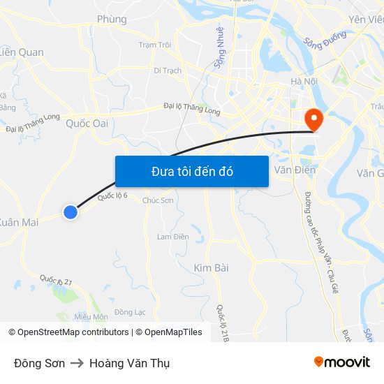 Đông Sơn to Hoàng Văn Thụ map