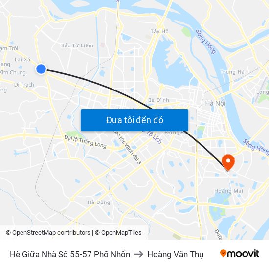Hè Giữa Nhà Số 55-57 Phố Nhổn to Hoàng Văn Thụ map