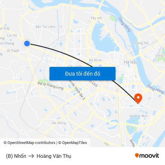 (B) Nhổn to Hoàng Văn Thụ map