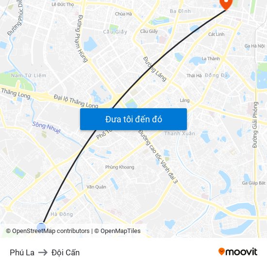 Phú La to Đội Cấn map