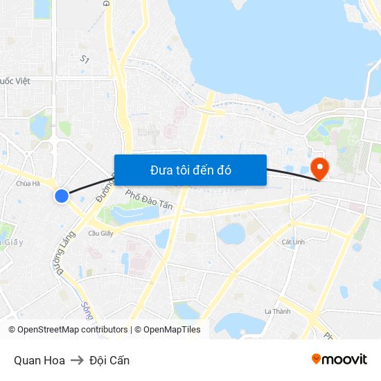 Quan Hoa to Đội Cấn map