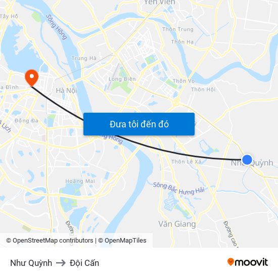 Như Quỳnh to Đội Cấn map