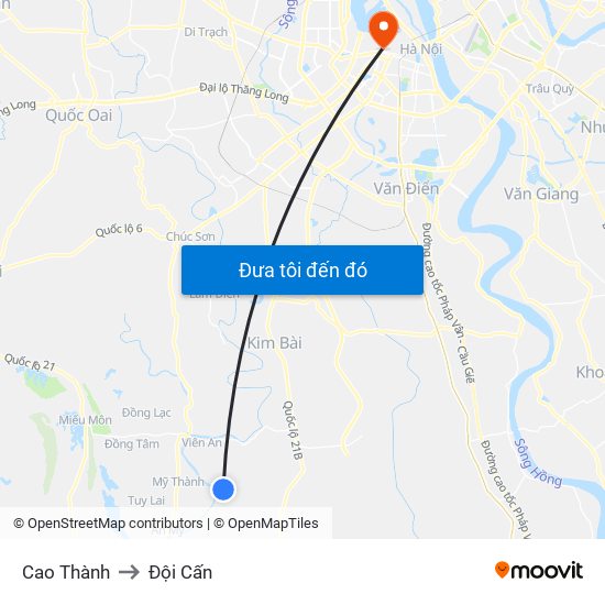 Cao Thành to Đội Cấn map