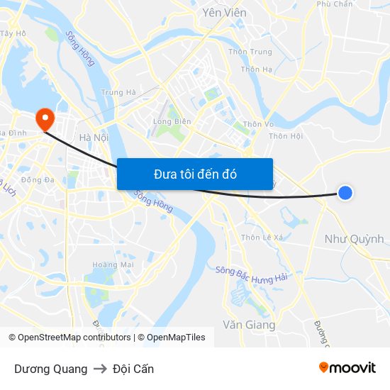 Dương Quang to Đội Cấn map