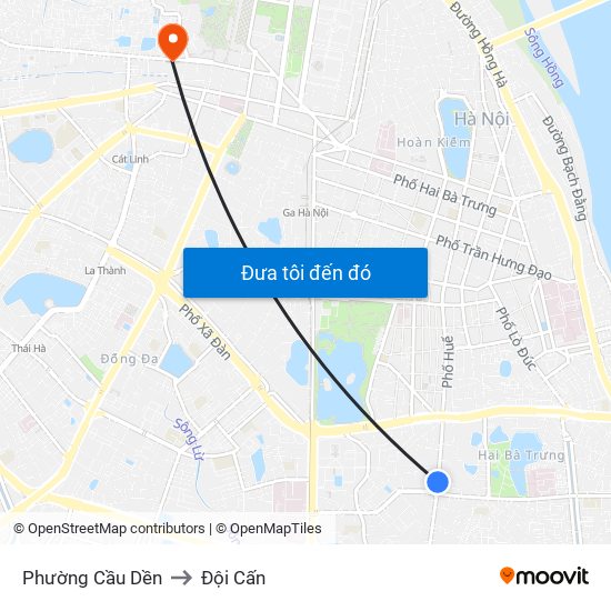 Phường Cầu Dền to Đội Cấn map