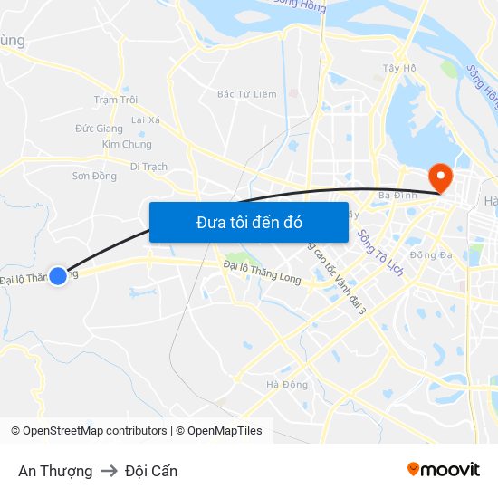 An Thượng to Đội Cấn map