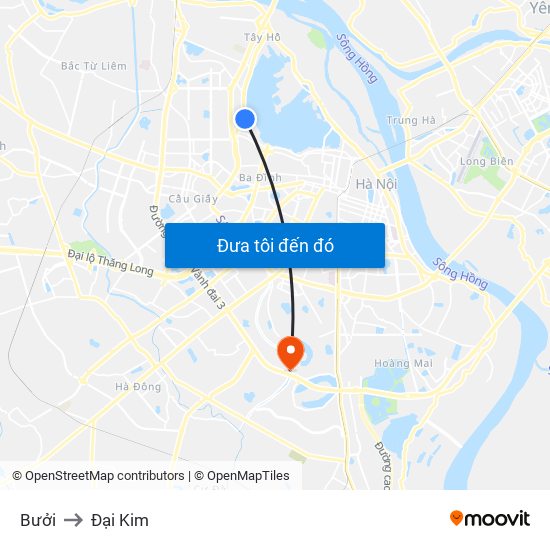 Bưởi to Đại Kim map