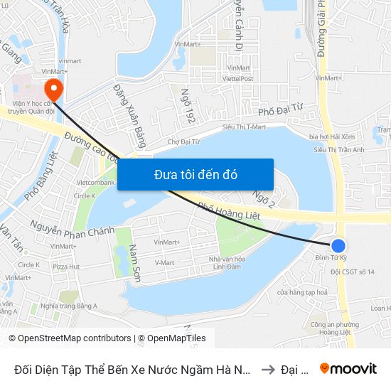 Đối Diện Tập Thể Bến Xe Nước Ngầm Hà Nội - Ngọc Hồi to Đại Kim map