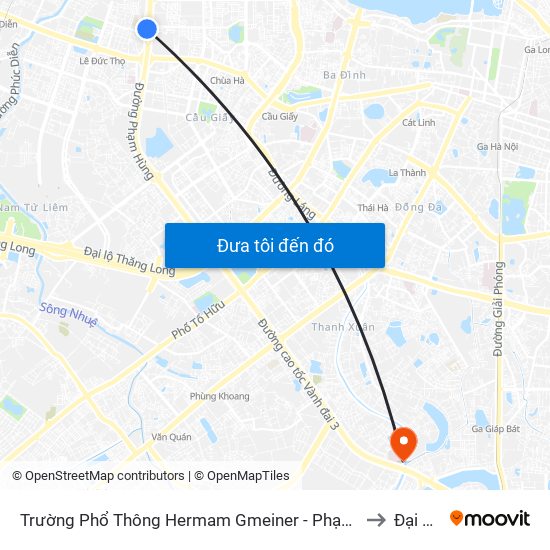 Trường Phổ Thông Hermam Gmeiner - Phạm Văn Đồng to Đại Kim map
