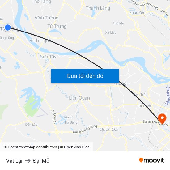 Vật Lại to Đại Mỗ map