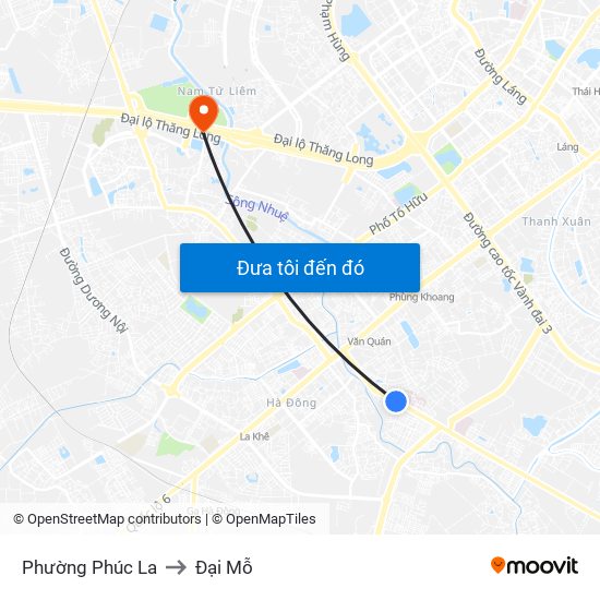 Phường Phúc La to Đại Mỗ map