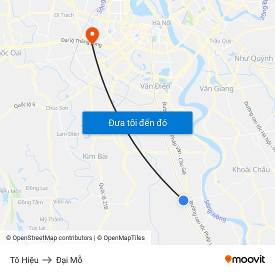 Tô Hiệu to Đại Mỗ map