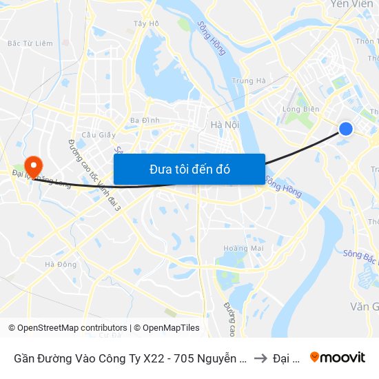 Gần Đường Vào Công Ty X22 - 705 Nguyễn Văn Linh to Đại Mỗ map