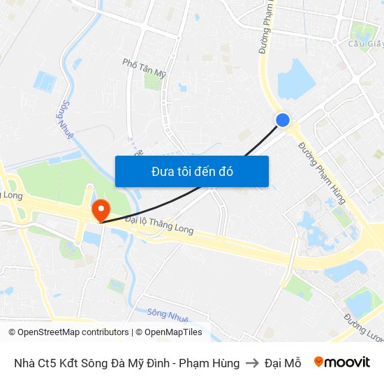 Nhà Ct5 Kđt Sông Đà Mỹ Đình - Phạm Hùng to Đại Mỗ map