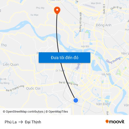 Phú La to Đại Thịnh map