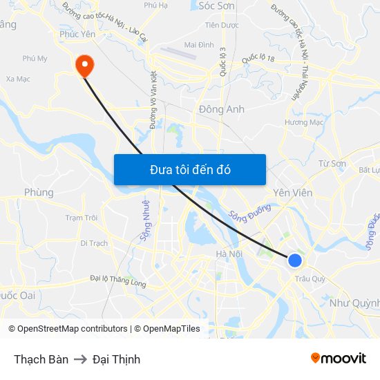 Thạch Bàn to Đại Thịnh map