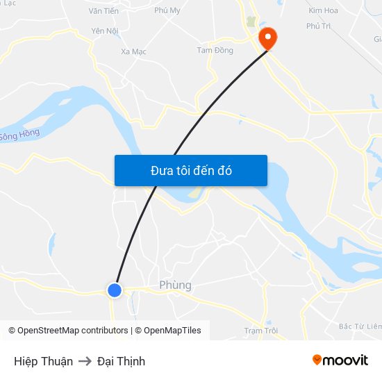 Hiệp Thuận to Đại Thịnh map