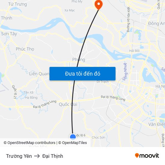 Trường Yên to Đại Thịnh map