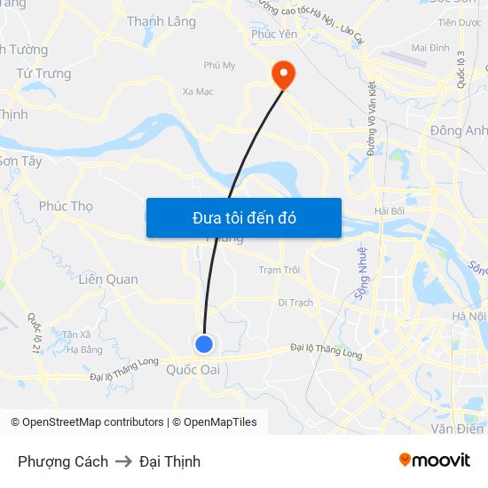 Phượng Cách to Đại Thịnh map