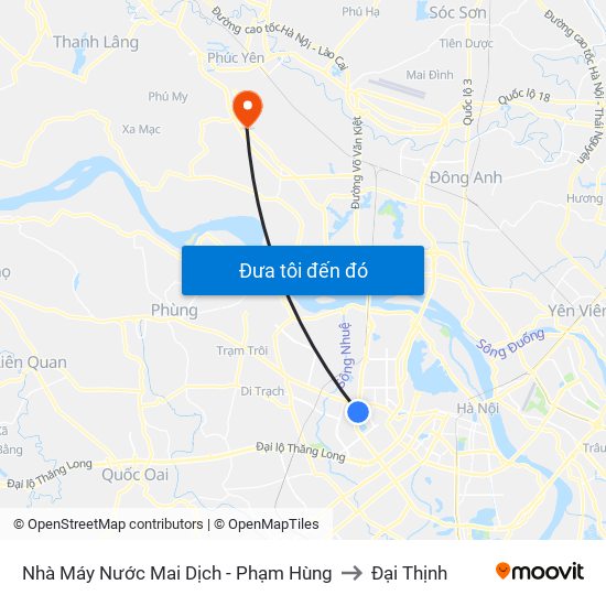 Đối Diện Bệnh Viện Đa Khoa Y Học Cổ Truyền - Phạm Hùng to Đại Thịnh map