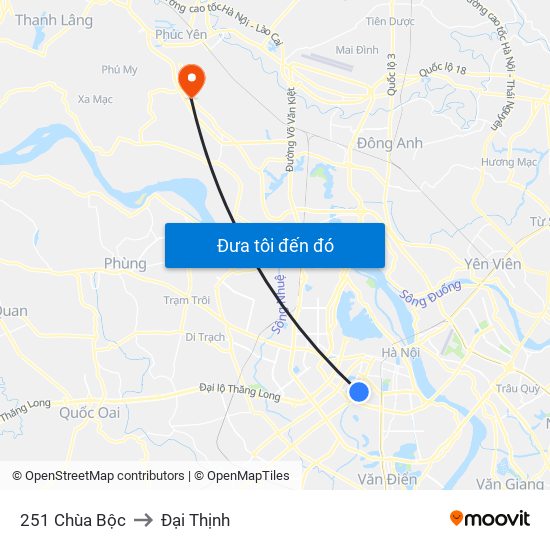 251 Chùa Bộc to Đại Thịnh map