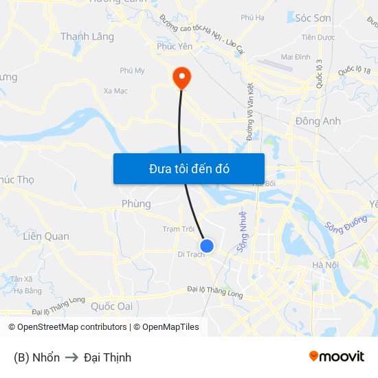 (B) Nhổn to Đại Thịnh map