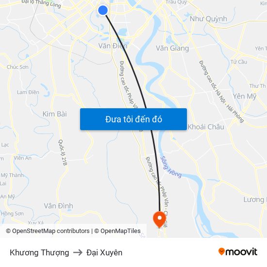 Khương Thượng to Đại Xuyên map