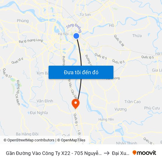 Gần Đường Vào Công Ty X22 - 705 Nguyễn Văn Linh to Đại Xuyên map