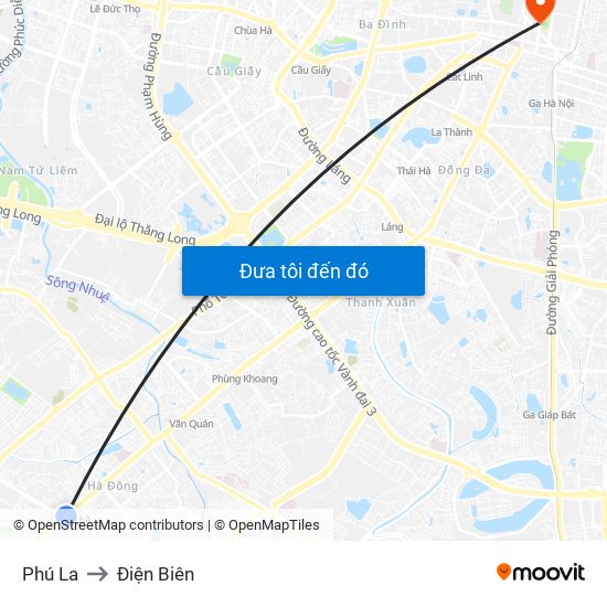 Phú La to Điện Biên map
