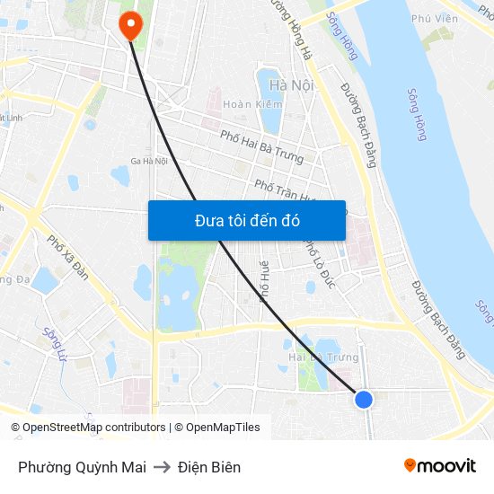 Phường Quỳnh Mai to Điện Biên map