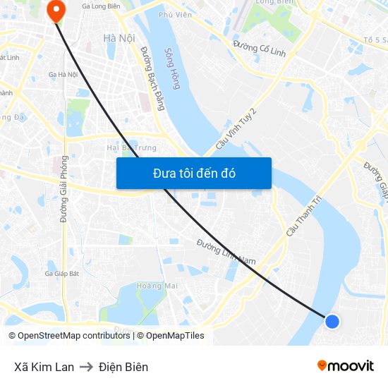 Xã Kim Lan to Điện Biên map