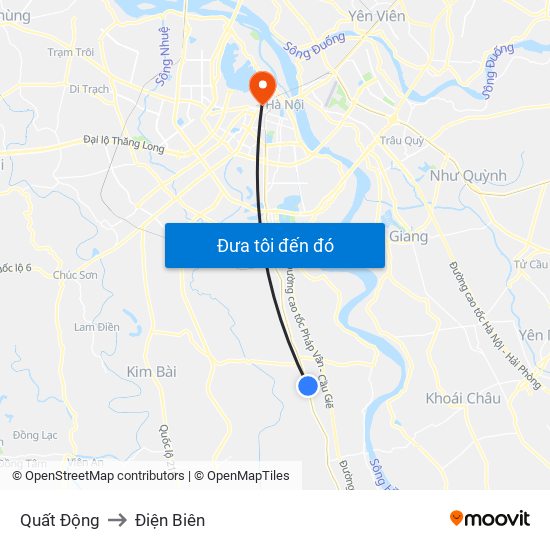 Quất Động to Điện Biên map