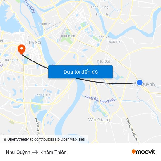 Như Quỳnh to Khâm Thiên map