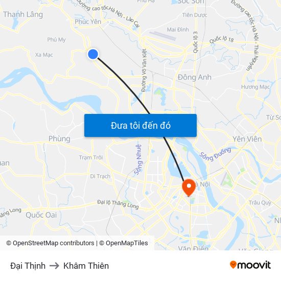 Đại Thịnh to Khâm Thiên map