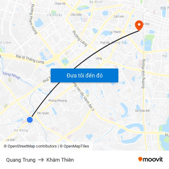 Quang Trung to Khâm Thiên map