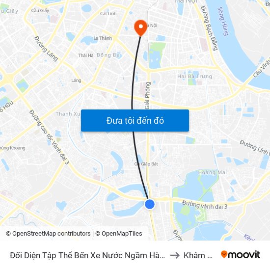 Đối Diện Tập Thể Bến Xe Nước Ngầm Hà Nội - Ngọc Hồi to Khâm Thiên map