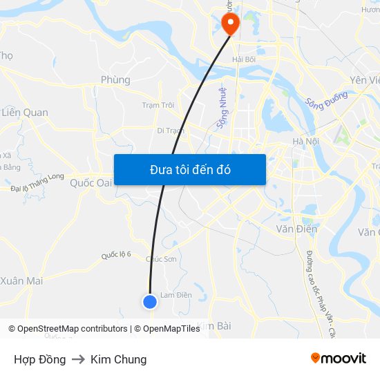 Hợp Đồng to Kim Chung map