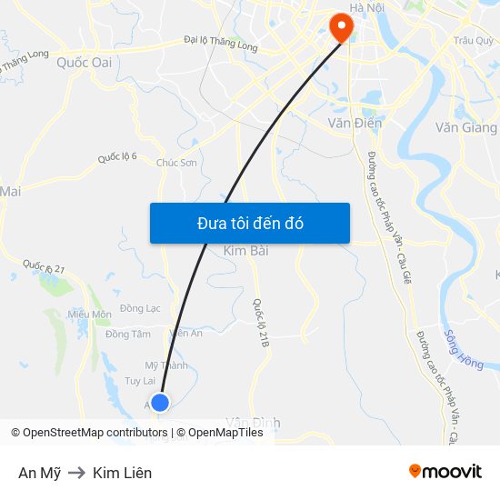 An Mỹ to Kim Liên map
