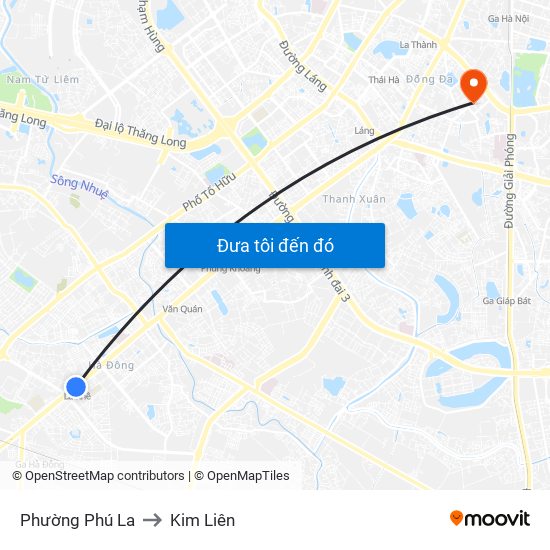 Phường Phú La to Kim Liên map