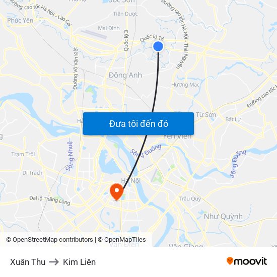 Xuân Thu to Kim Liên map