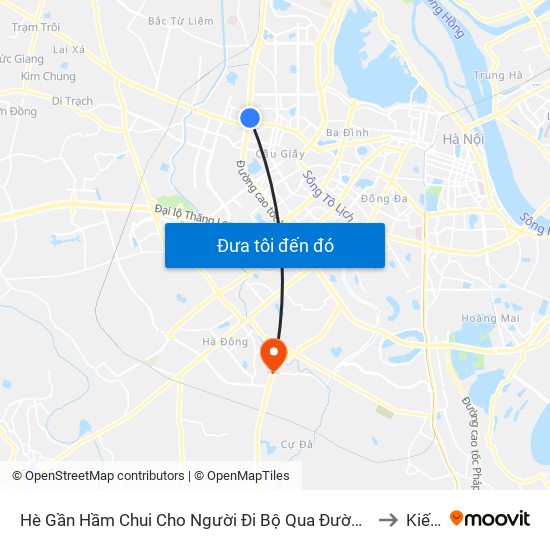 2b Phạm Văn Đồng to Kiến Hưng map