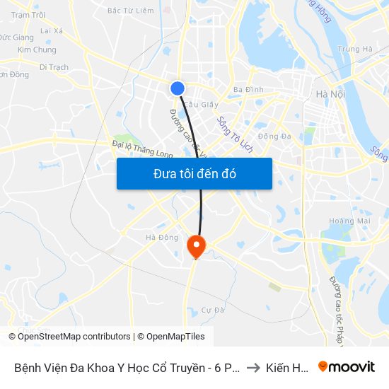 Công Ty Miwon - Phạm Hùng to Kiến Hưng map