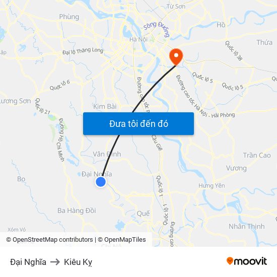 Đại Nghĩa to Kiêu Kỵ map