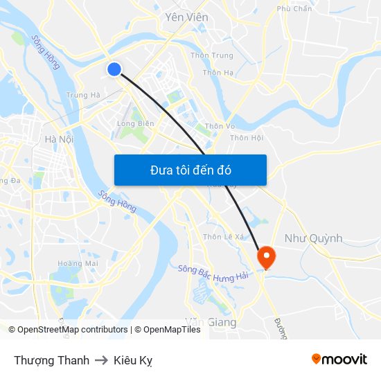 Thượng Thanh to Kiêu Kỵ map