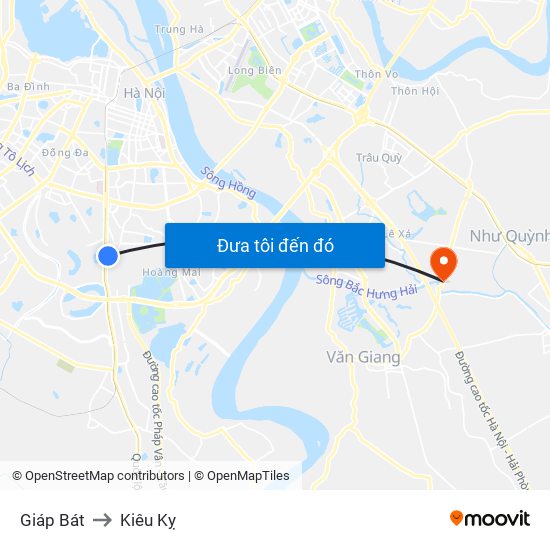 Giáp Bát to Kiêu Kỵ map