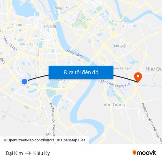 Đại Kim to Kiêu Kỵ map