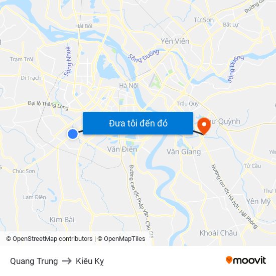 Quang Trung to Kiêu Kỵ map