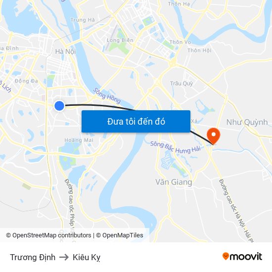 Trương Định to Kiêu Kỵ map